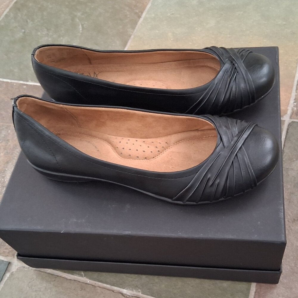 Natural soul Black Ballet Flat Shoe